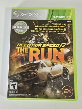 Need for Speed The Run Microsoft XBOX 360 Platinum Hits Case